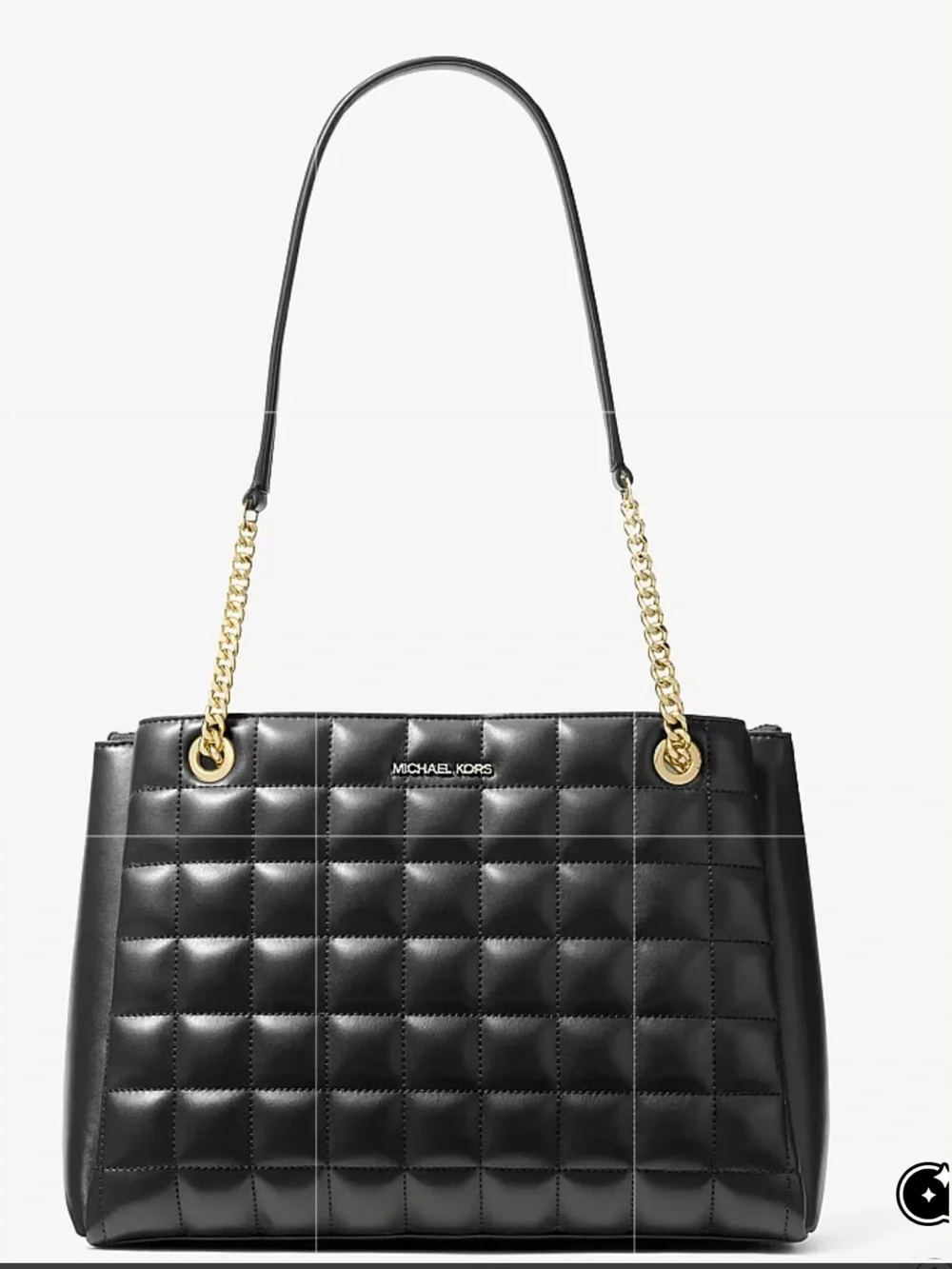 🌟⭐️🌟Michael Kors Quilted Black Leather Shoulder Bag with Gold Chain🌟⭐️🌟 NWT 🌟⭐️🌟